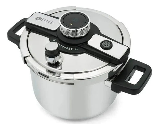 Olla Express Zebbris A Presión 6 Litros En Acero Inoxidable - Plateado