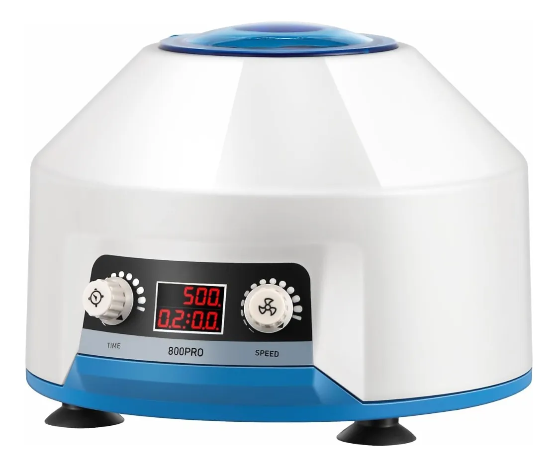 Máquina Centrífuga De 4000 Rpm, 15 Ml X 6 Centrífugas, PRP Centrífuga Eléctrica con Pantalla LCD Digital, Control de Tiempo y Velocidad, 110V Blanca
