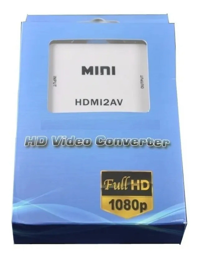 Adaptador Convertidor HDMI a RCA Audio Video Full HD