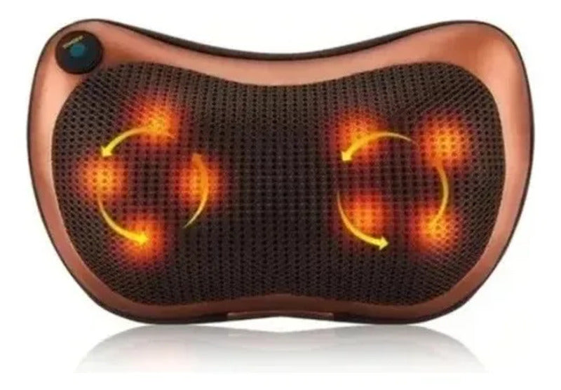 Masajeador Zebbris Almohada Cojín Lumbar Cuello Piernas - Beige