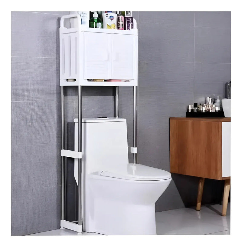 Estante Organizador Zebbris Baño Gabinete Superior Multiusos Blanco