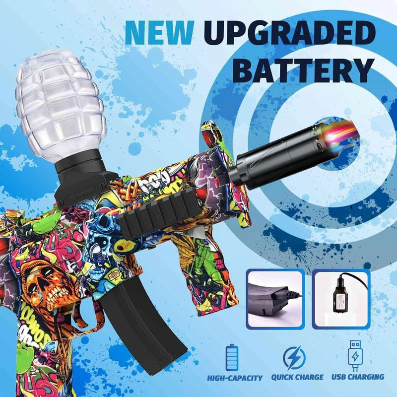 Rifle Zebbris De Hidrogel Juguete M416 Con Luz Para Juegos