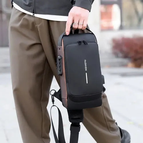 Bolso Manos Libres Mini Morral Para Hombre Tipo Pechera
