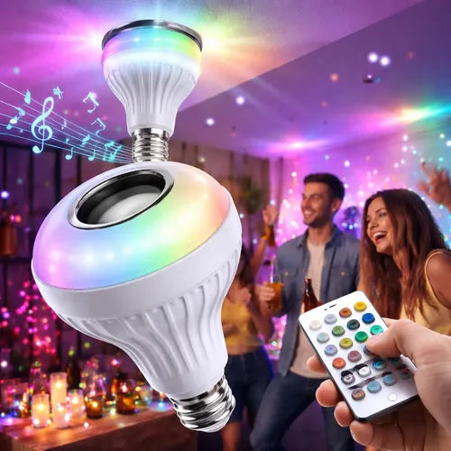 Bombillo Parlante Led Bluetooth Multicolor Rgb + Control