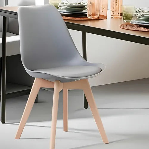 Silla Tipo Eames Asiento Acolchado Minimalista