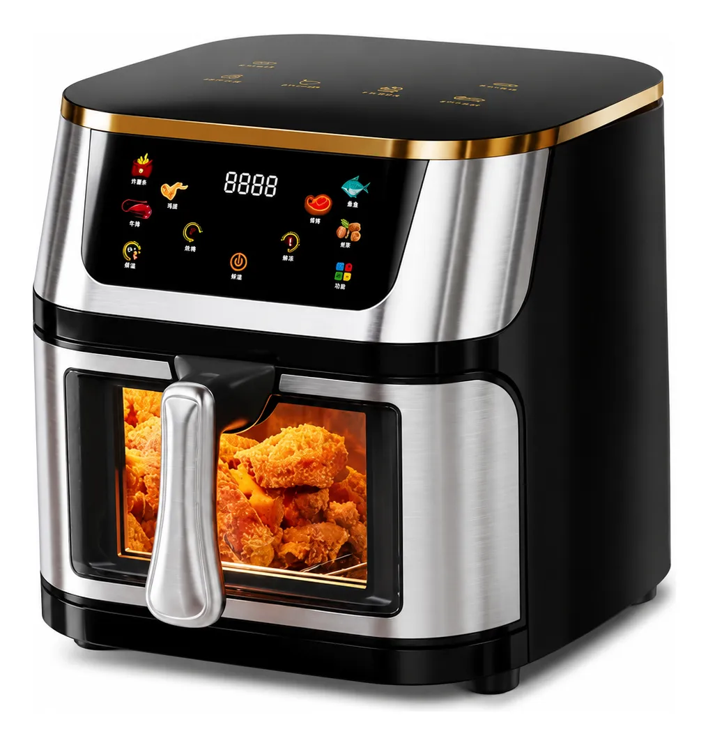 Combo Freidora De Aire Sin Aceite 12l Clickhome + Obsequios