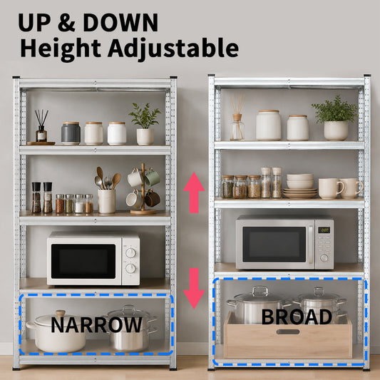 Estante Metalico Organizador Zebbris Hogar Rack-10 Marron
