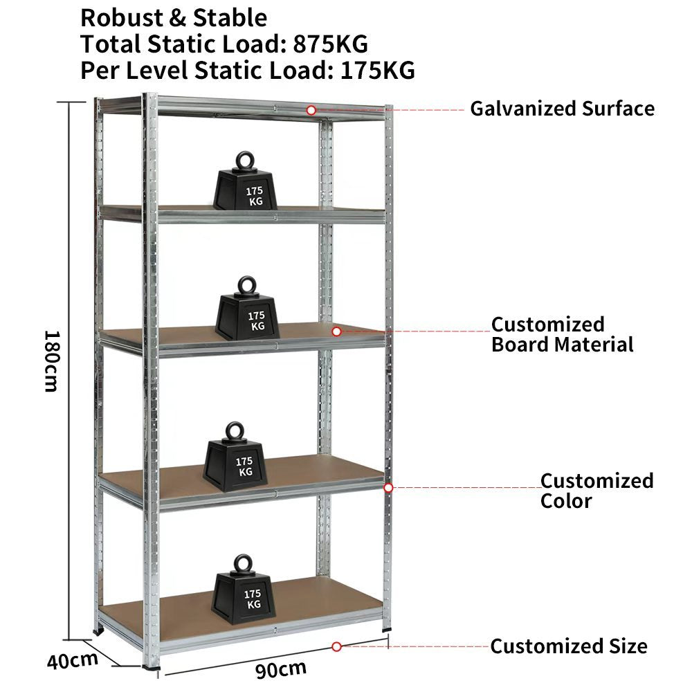 Estante Metalico Organizador Zebbris Hogar Rack-10 Marron