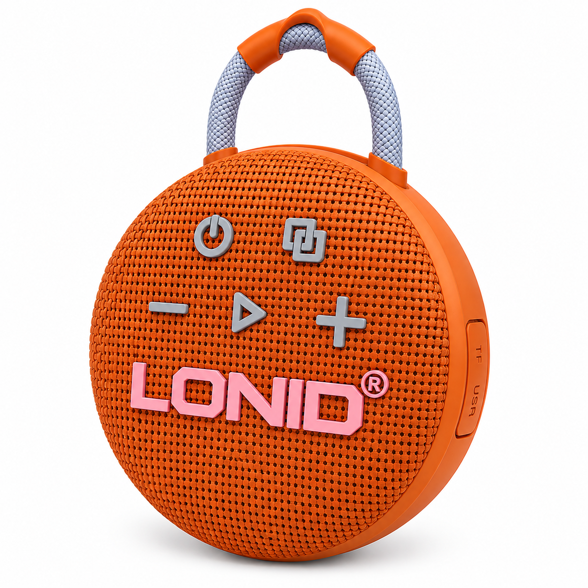 Parlante Bluetooth Ldnio Ls0406 Portátil Y Resistente Agua Naranja