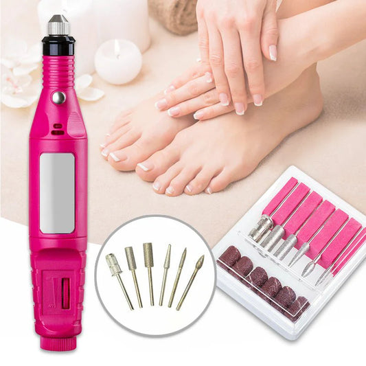 Kit Pulidor De Uñas Lapiz Eléctrico Manicure Y Pedicure
