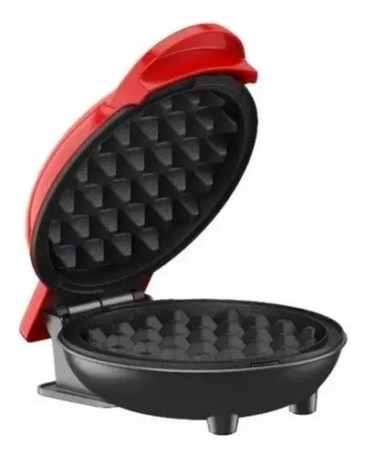 Mini Waflera Redonda Antiadherente Eléctrica Pancakes