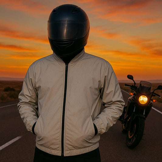Chaqueta Reflectiva Rompevientos Semi Impermeable Para Moto