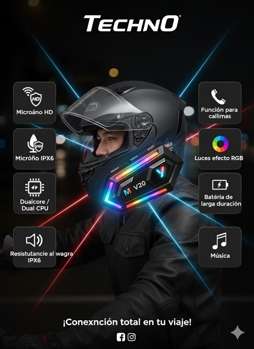 Intercomunicador Bluetooth Y20 Para Casco Moto Auricular X1