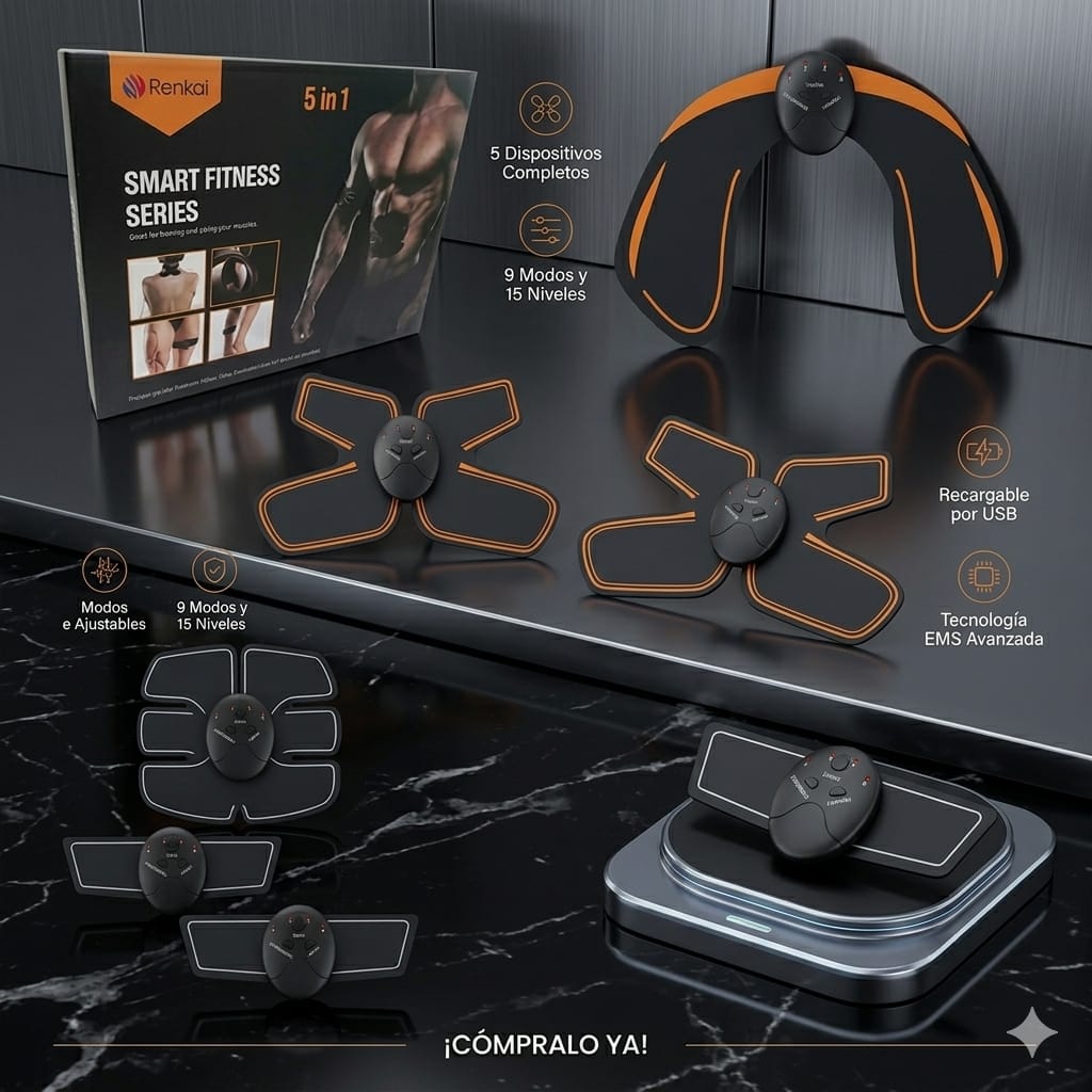 Gimnasia Pasiva Para Cuerpo Completo Smart Fitness 5 En 1