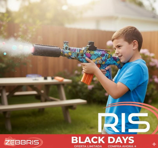 Rifle Zebbris Hidrogel Automática Ak47 Recargable Bolitas Gel