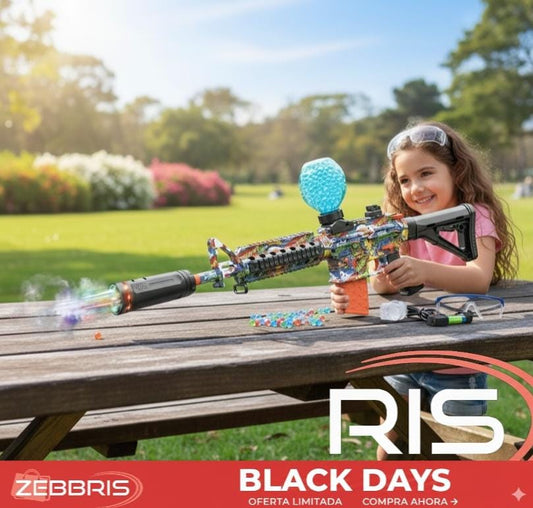 Rifle Zebbris De Hidrogel Juguete M416 Con Luz Y Humo