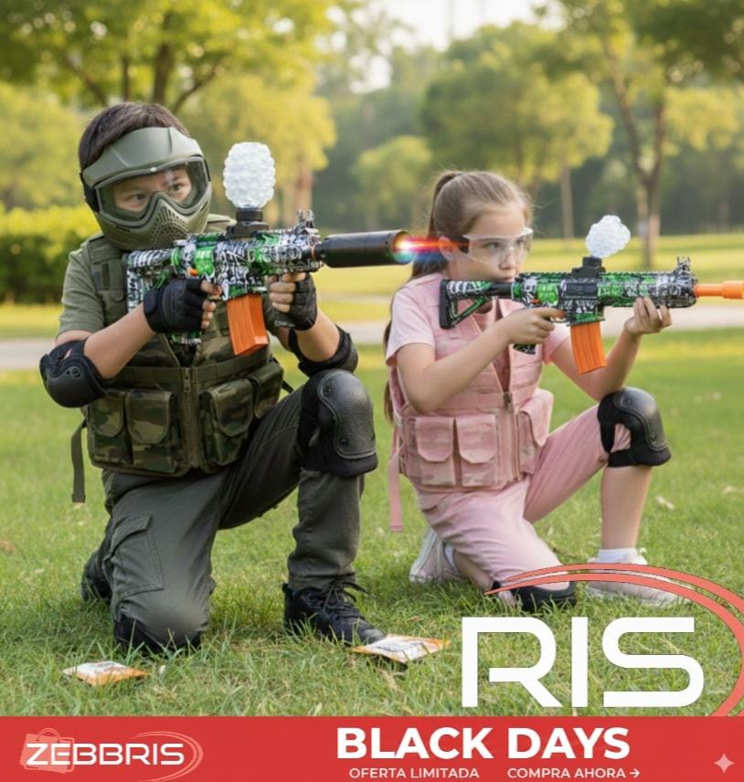 Rifle Zebbris De Hidrogel Juguete M416 Con Luz Para Juegos