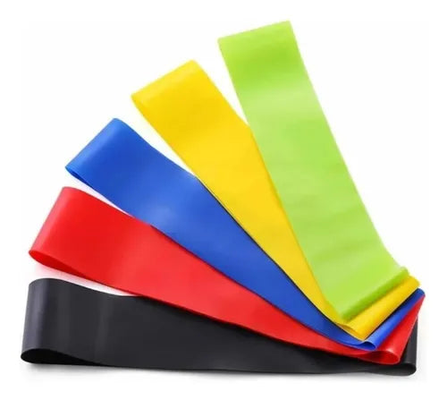 Kit Bandas Elásticas 5 En 1 Para Ejercicio Resistencia Yoga