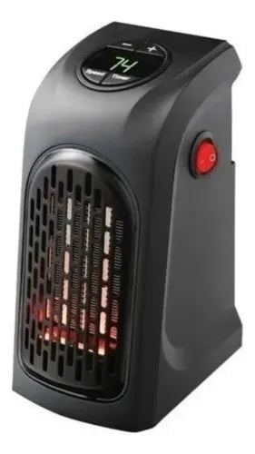 Calentador Ambiente Portátil Calefacción 400w De Pared Color Negro 110v