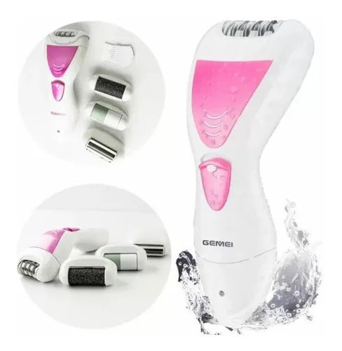 Maquina Depiladora Eléctrica Gemei GM-7006 Color Blanco 110V