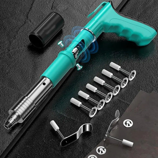 Pistola Clavos Acero Neumática Clavadora Remaches Manual
