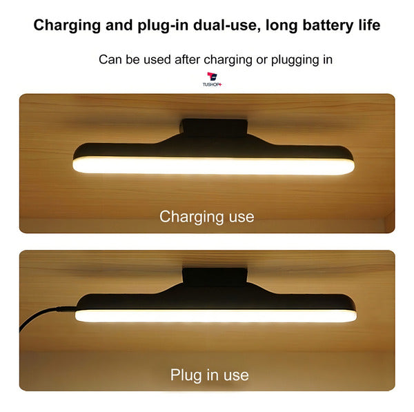 Luz de lectura magnética Tushop LED lámpara de escritorio negra ajustable