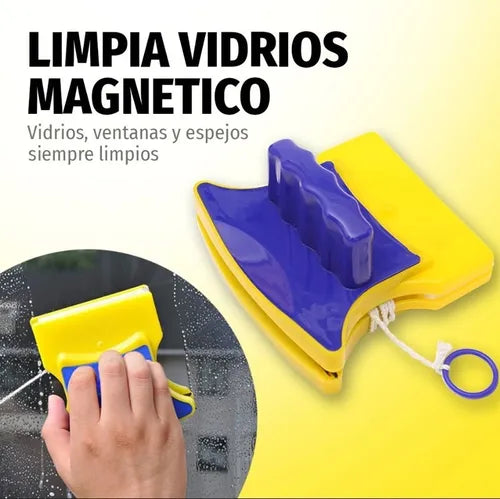 Limpiador De Vidrio Magnetico limpieza y facilidad