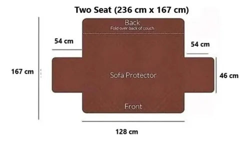 Funda Cobertor ,cubre Sofa Protector Reversible 1 Cuerpo, 2 cuerpos, 3 cuerpos, Color Marrón