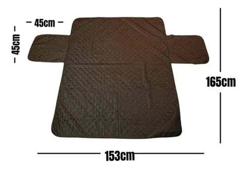 Funda Cobertor ,cubre Sofa Protector Reversible 1 Cuerpo, 2 cuerpos, 3 cuerpos, Color Marrón