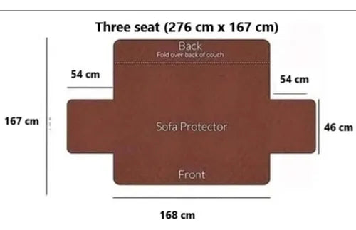 Funda Cobertor ,cubre Sofa Protector Reversible 1 Cuerpo, 2 cuerpos, 3 cuerpos, Color Marrón