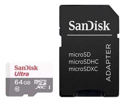 Tarjeta De Memoria Micro Sd Sandisk 64gb Ultra Con Adaptador
