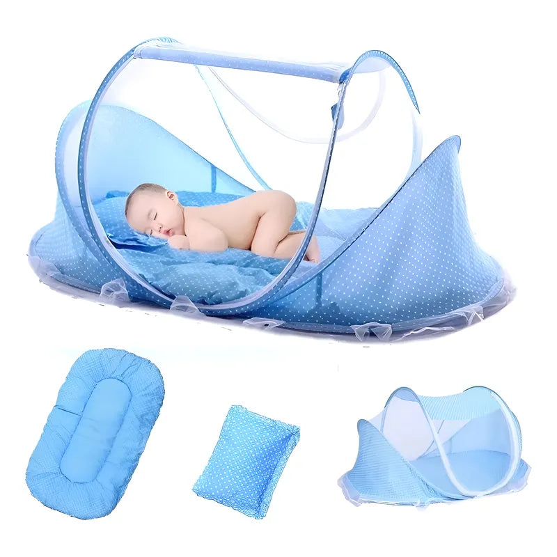 Cuna Zebbris Mosquitero Portátil Para Bebés De 0-36 Meses Rosa