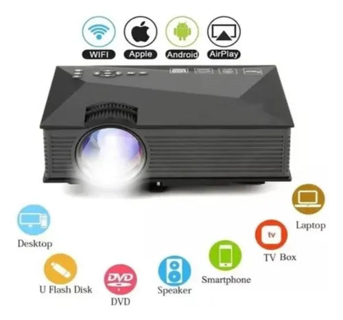Mini Proyector Wifi Led 1200 Lumens Full Hd