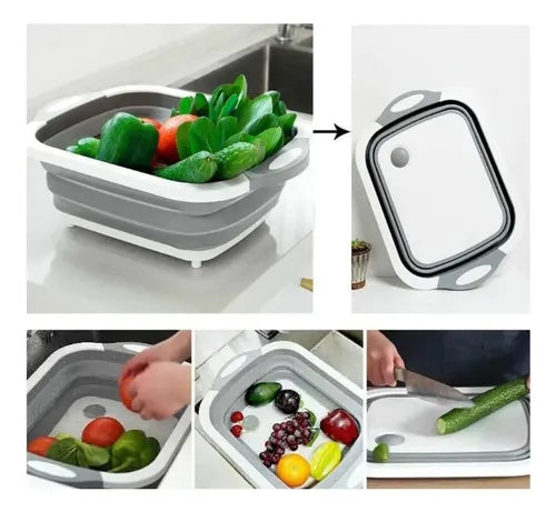 Tabla 4 En 1 Multiuso Bandeja Escurridor Cajón Plegable