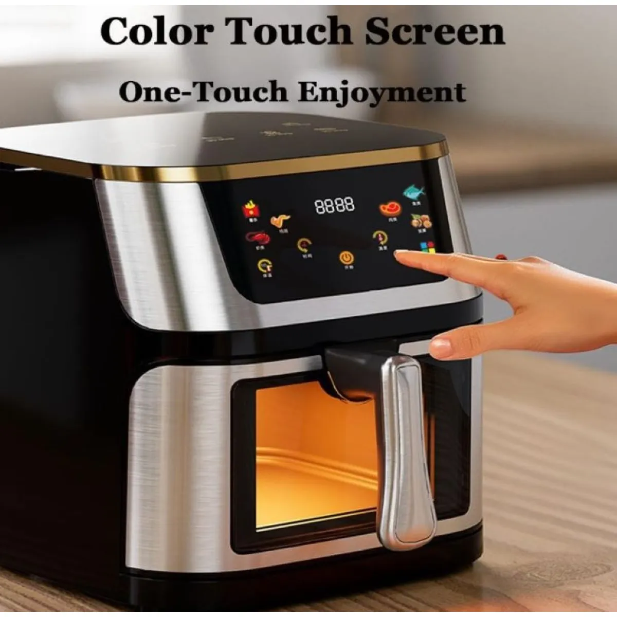 Combo Freidora De Aire Sin Aceite 12l Clickhome + Obsequios