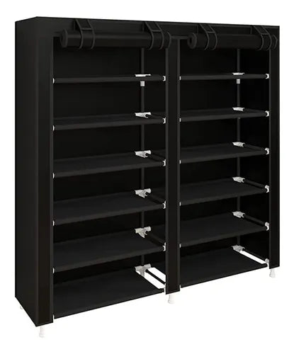 Zapatera Stay Elit SHOE-3 Con Forro Organizador De Zapatos 36pares Desarmable Color Negro